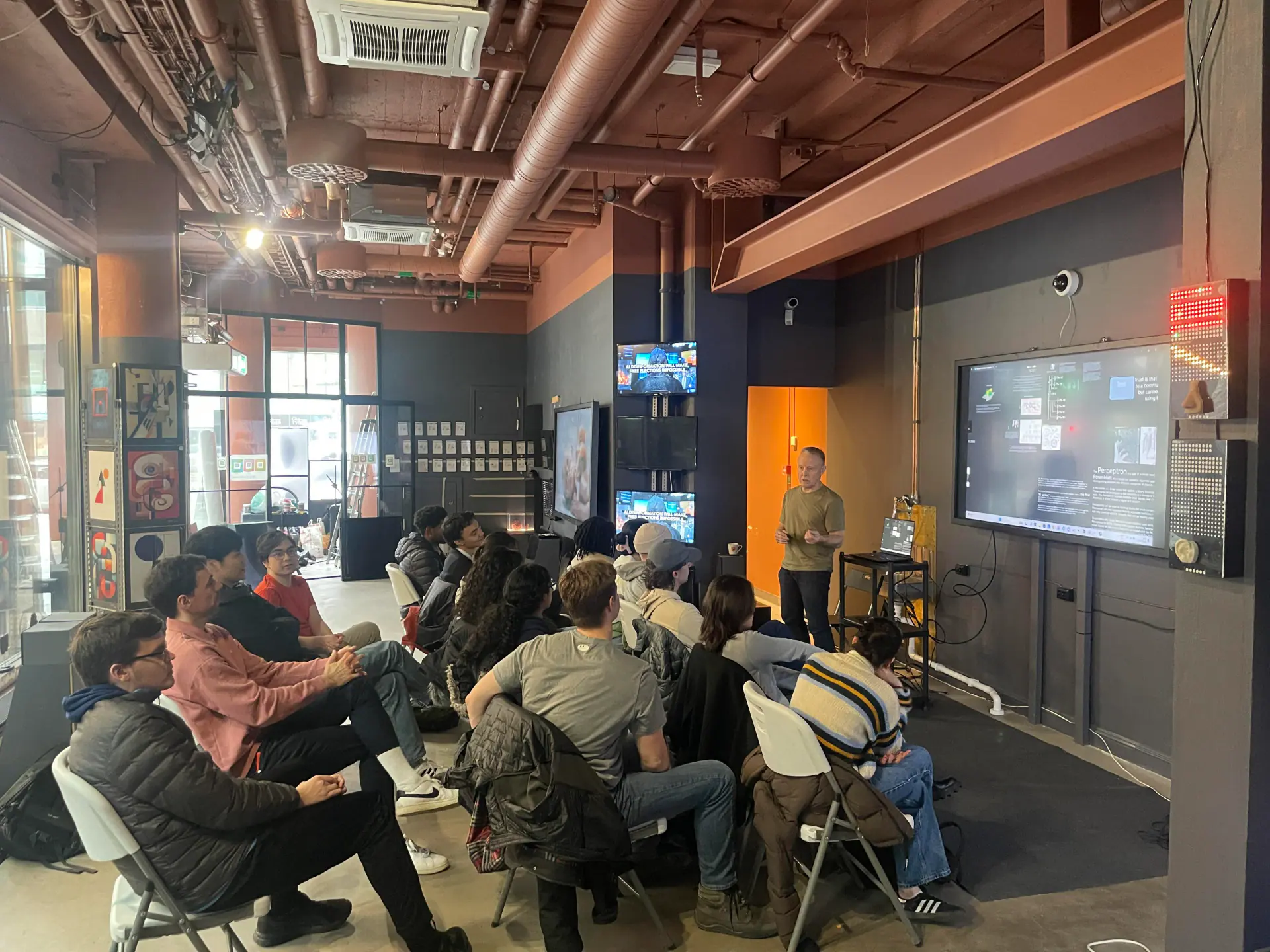 Greg Lecturing In Museum